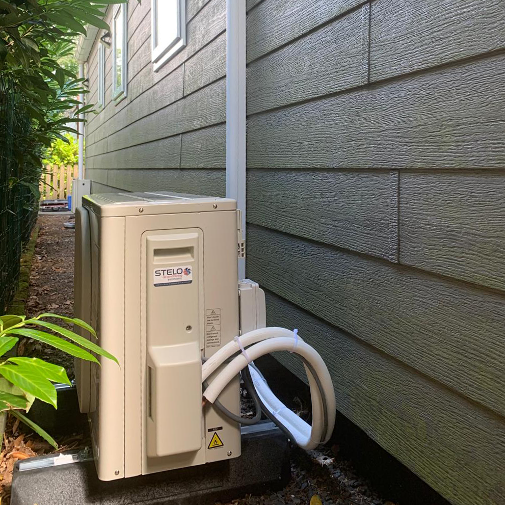 Buitenunit installatie